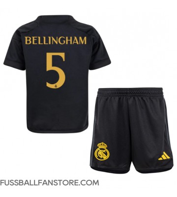 Real Madrid Jude Bellingham #5 Replik 3rd trikot Kinder 2023-24 Kurzarm (+ Kurze Hosen)